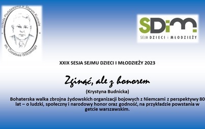 Zdjęcie do Sejm Dzieci i Młodzieży 2023