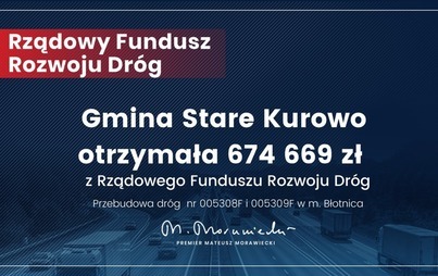 Zdjęcie do Przebudowa dr&oacute;g gminnych w Błotnicy jeszcze w 2021r.!