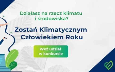 ogłoszenie grafika zostań klimatycznym człowiekiem roku 2025
